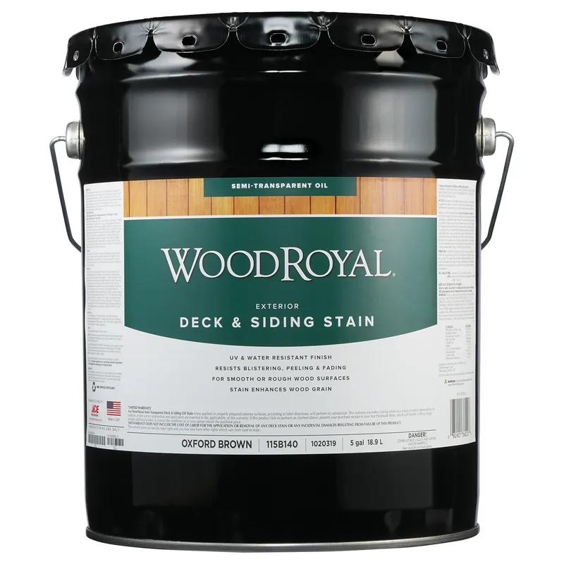 Wood Royal Semi-transparent Oxford Brown Oil-based Deck And Siding Stain 5 Gallon