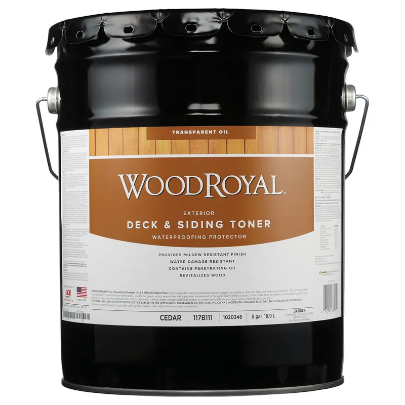 Wood Royal Transparent Cedar Oil-based Deck And Siding Toner 5 Gallon
