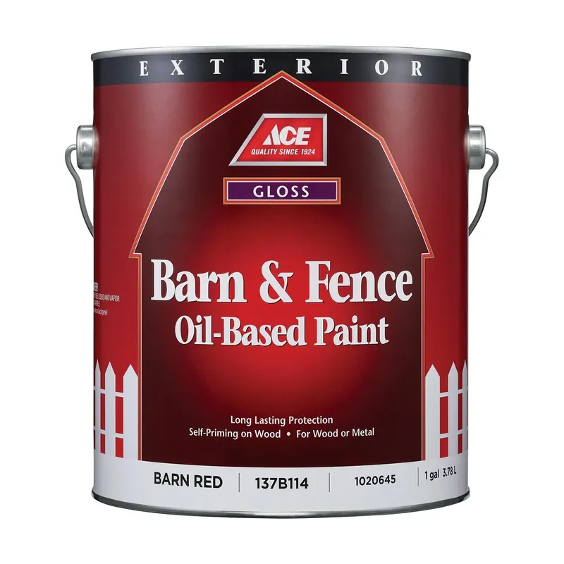 Ace Gloss Barn Red Oil-based Barn And Fence Paint Exterior 1 Gallon