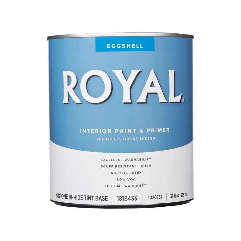 Royal Eggshell Tint Base Mid-tone Interior Paint 1 Quart - High-hide Acrylic Latex