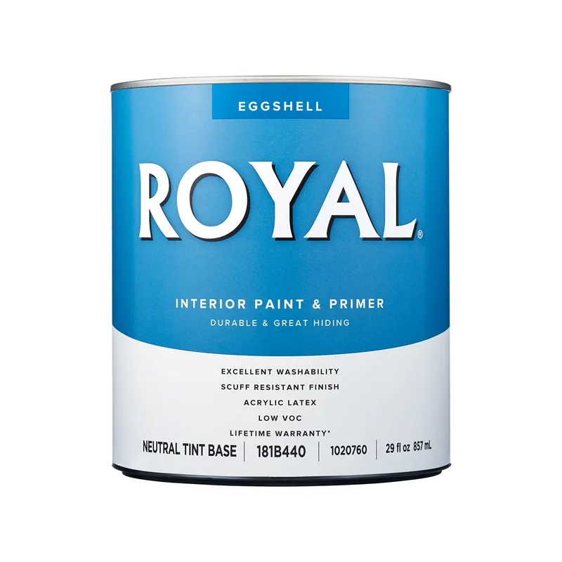 Royal Eggshell Tint Base Neutral Base Interior Paint 1 Quart Acrylic Latex