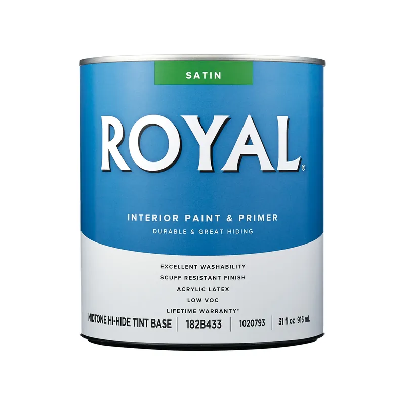 Royal Satin Mid-tone Base Interior Paint 1 Quart - High-hide Acrylic Latex