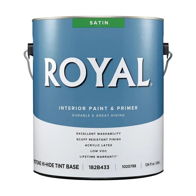 Royal Satin Tint Base Mid-tone Interior Paint 1 Gallon - Scuff Resistant Finish