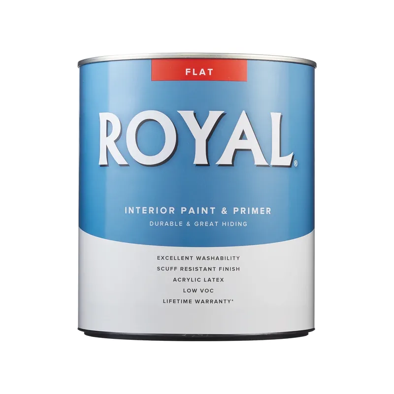 Royal Flat Ultra White Base Paint And Primer Interior 1 Quart For Indoor Use
