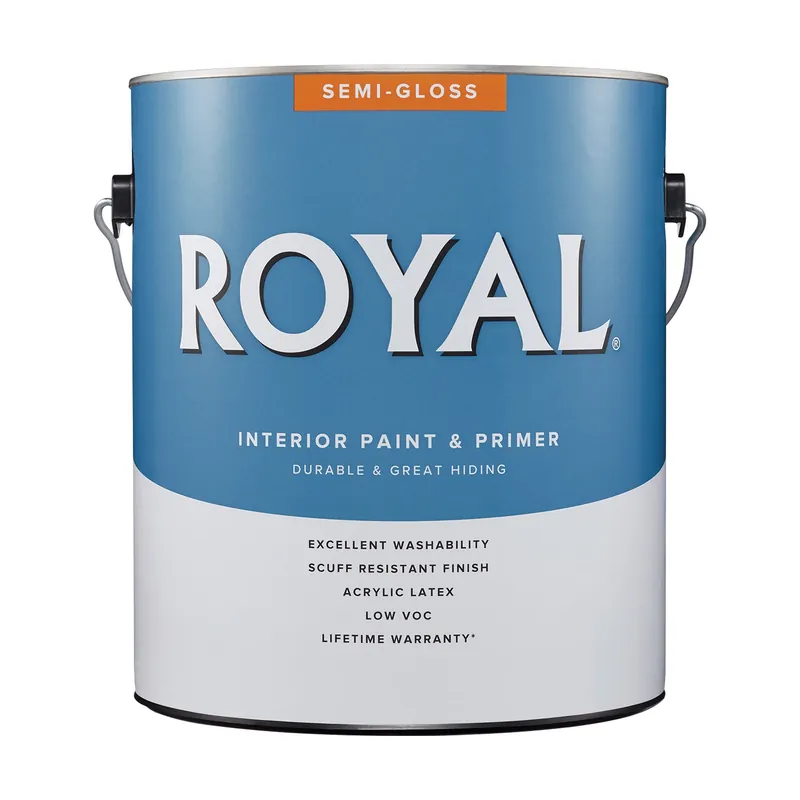 Royal Semi-gloss Ultra White Acrylic Latex Interior Paint 1 Gallon