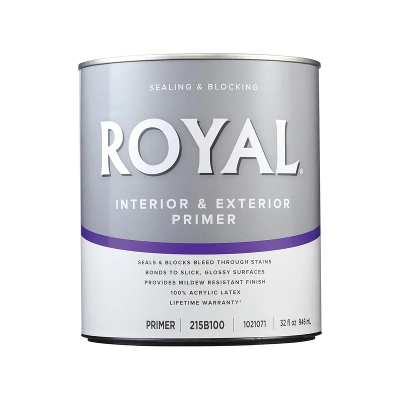 Royal White Flat Acrylic Latex Stain Blocking Primer 1 Quart