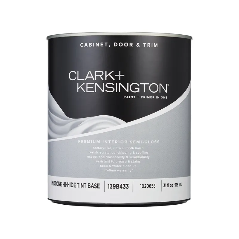 Semi-gloss Tint Base Mid-tone Cabinet, Door & Trim Paint 1 Quart