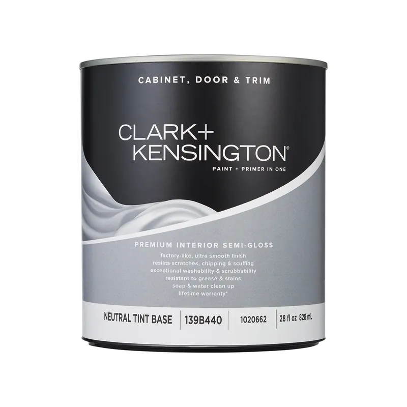 Semi-gloss Tint Base Cabinet, Door & Trim Paint Interior 0.86 Quart