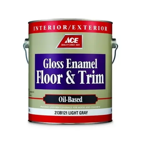 Ace Gloss Light Gray Oil-based Enamel Floor And Trim Paint 1 Gallon