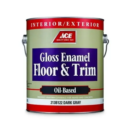 Ace Gloss Dark Gray Oil-based Enamel Floor And Trim Paint 1 Gallon