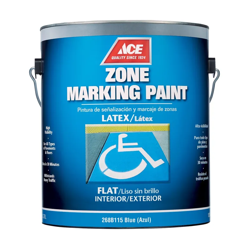 Blue Zone Marking Paint 1 Gallon For Interior/exterior Use