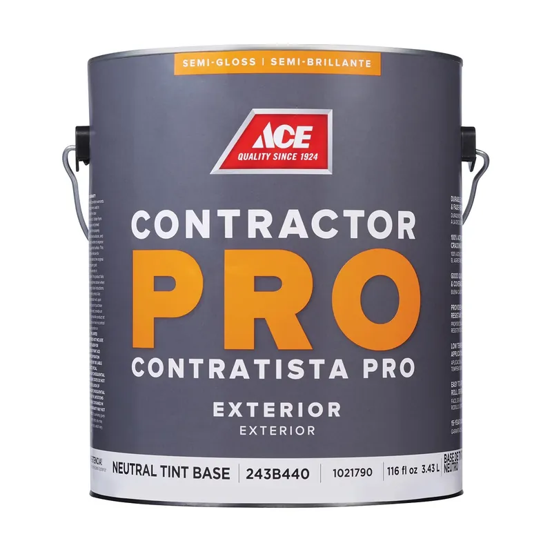 Ace Contractor Pro Semi-gloss Tint Base Exterior Paint 1 Gallon