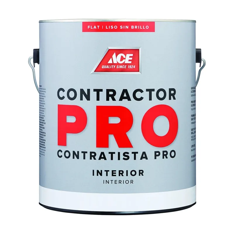 Ace Contractor Pro Flat White Interior Latex Paint 1 Gallon