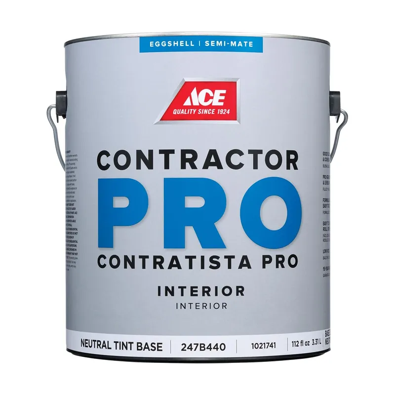 Ace Contractor Pro Eggshell Tint Base Neutral Base Interior Latex Paint 1 Gallon