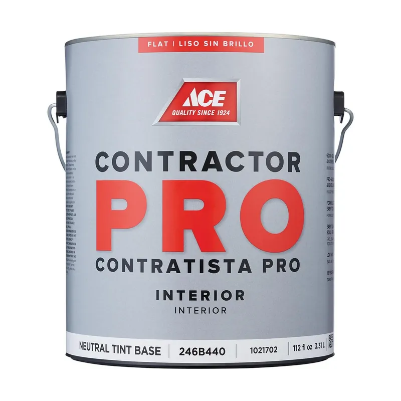Ace Contractor Pro Flat Tint Base Neutral Base Interior Latex Paint 1 Gallon