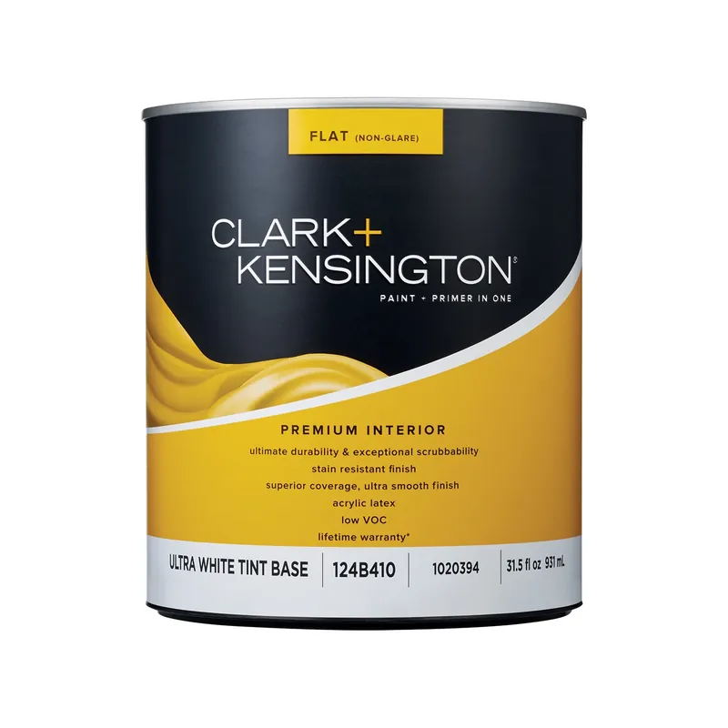 Flat Ultra White Premium Paint And Primer 1 Quart
