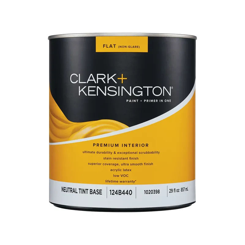 Flat Tint Base Paint And Primer Interior 1 Quart - Premium Quality