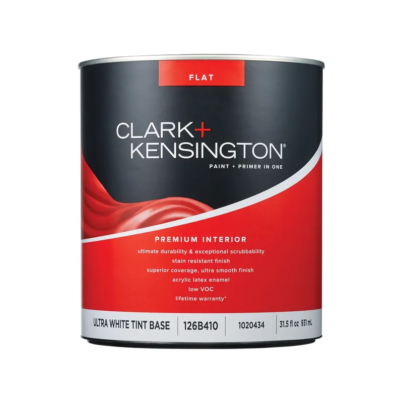 Flat Ultra White Premium Interior Paint And Primer 1 Quart