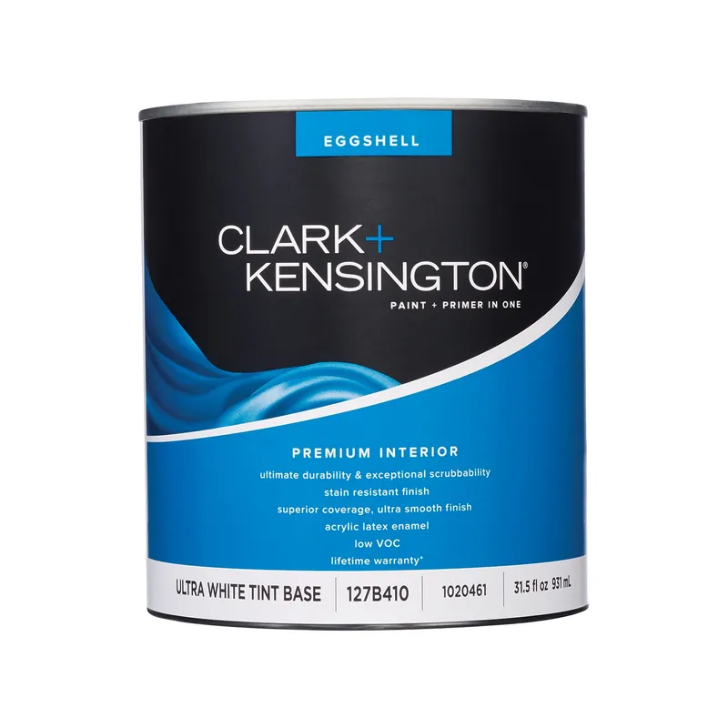 Clark+kensington Eggshell Tint Base Ultra White Premium Interior Paint 1 Quart