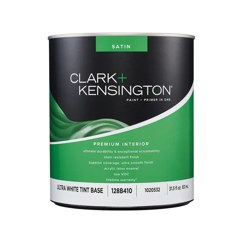 Satin Ultra White Premium Interior Paint And Primer 1 Quart