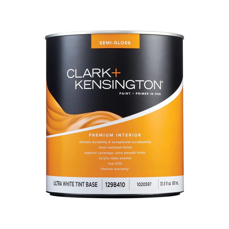 Semi-gloss Ultra White Premium Interior Paint And Primer 1 Quart