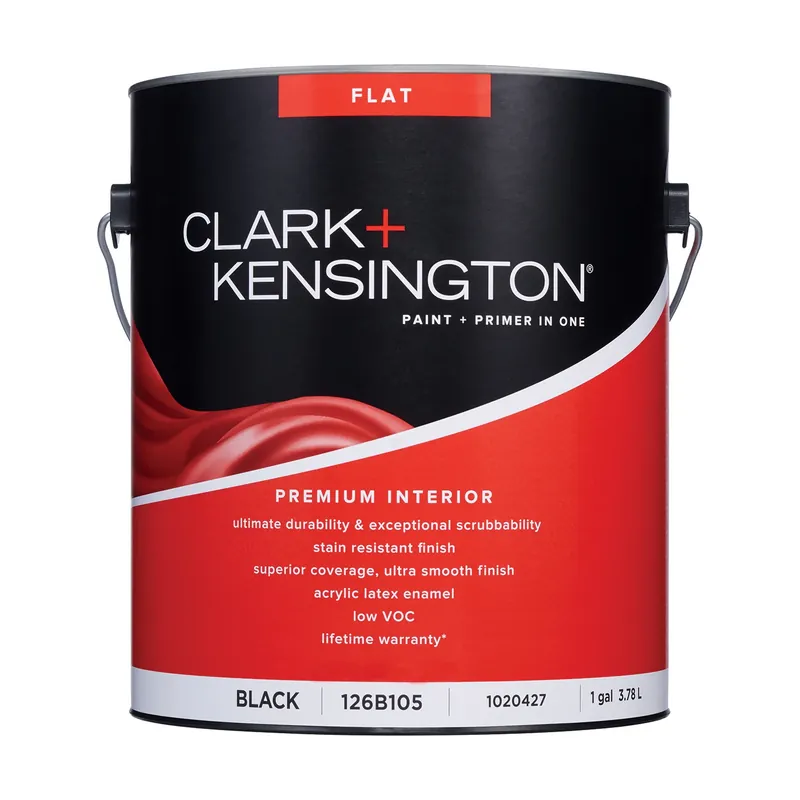 Flat Black Premium Interior Paint And Primer 1 Gallon