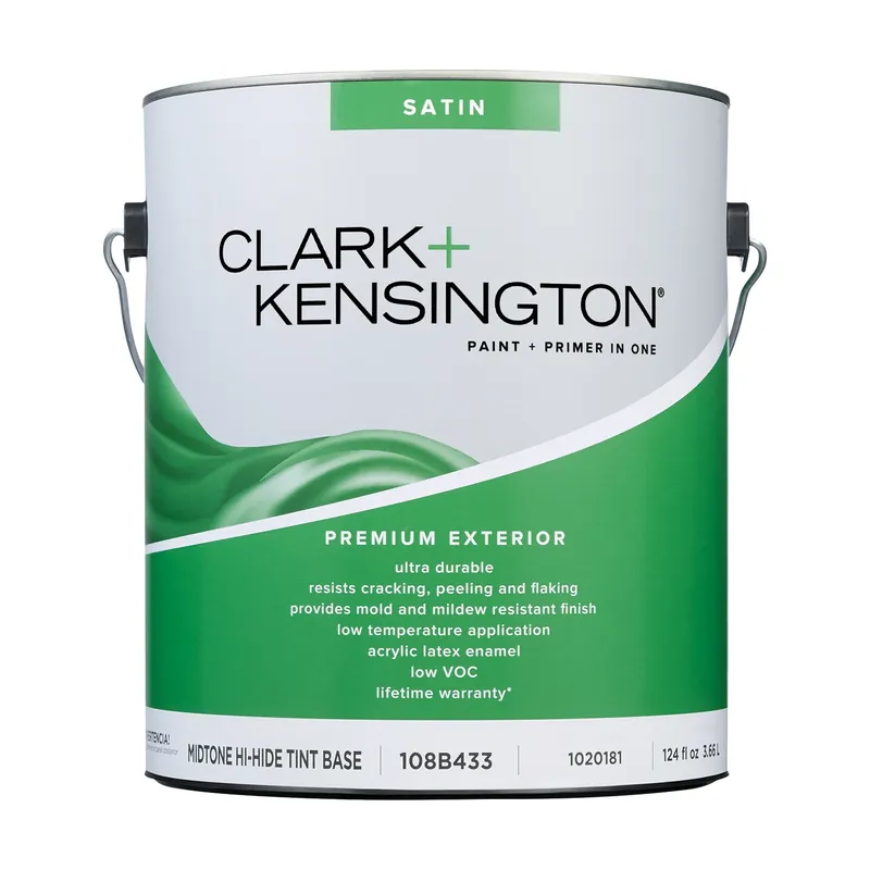 Satin Mid-tone Base Premium Exterior Paint + Primer 1 Gallon
