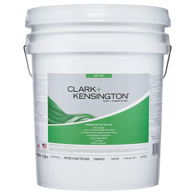 Satin Mid-tone Base Premium Exterior Paint + Primer 5 Gallon