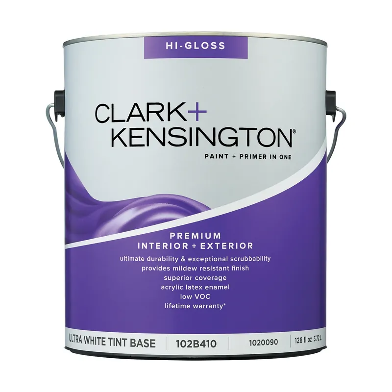Clark+kensington High-gloss Ultra White Base Premium Paint And Primer 1 Gallon