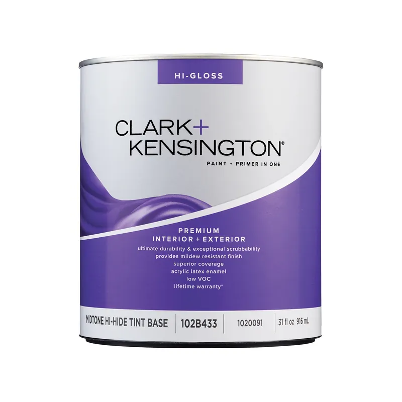High-gloss Tint Base Mid-tone Base Premium Paint 1 Quart For Interior And Exterior