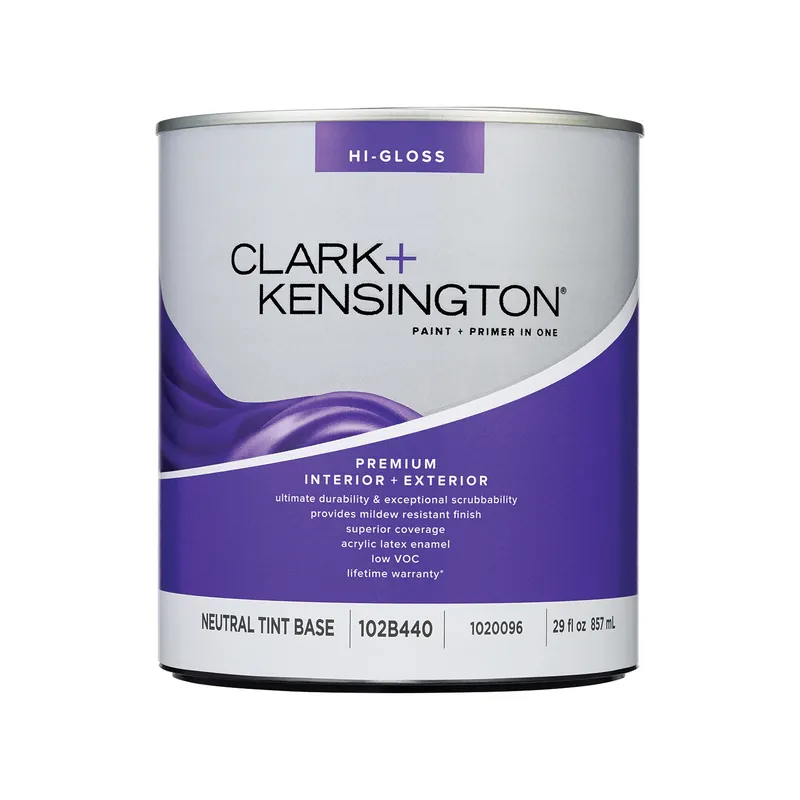 High-gloss Neutral Base Premium Paint And Primer 1 Quart