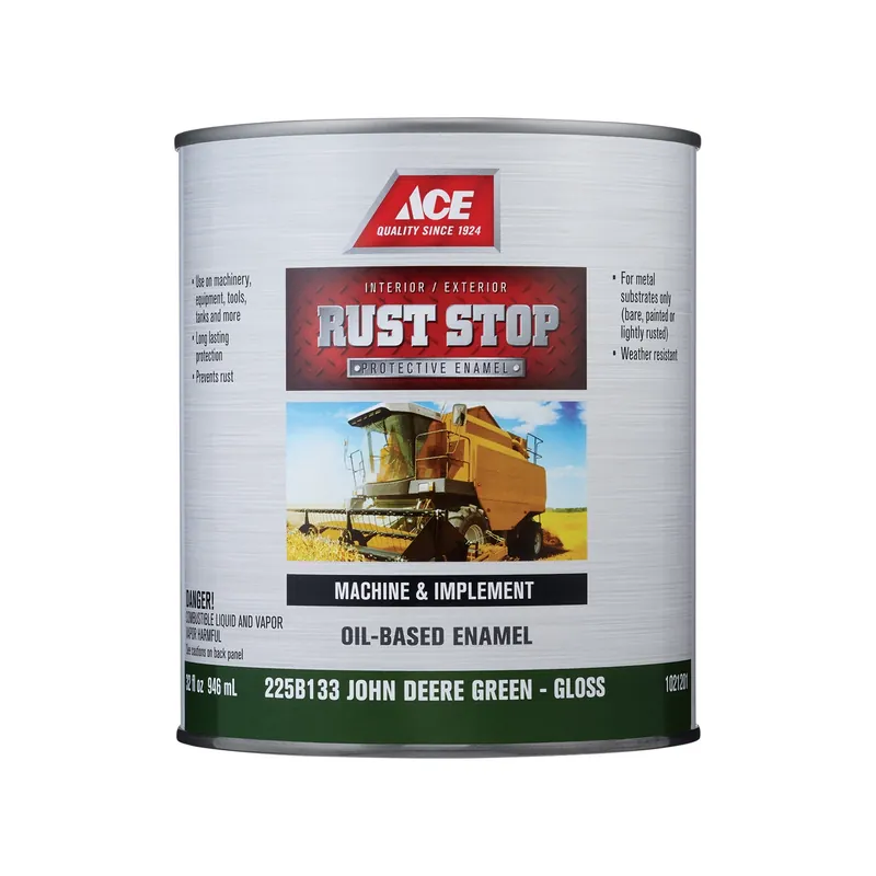 Rust Stop Indoor/outdoor Gloss John Deere Green Oil-based Rust Prevention Paint 1 Quart