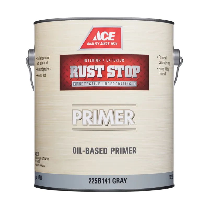 Rust Stop Gray Oil-based Enamel Rust Preventative Paint 1 Gallon