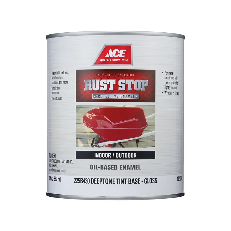Rust Stop Indoor/outdoor Gloss Deep Tone Oil-based Enamel Rust Prevention Paint 1 Quart