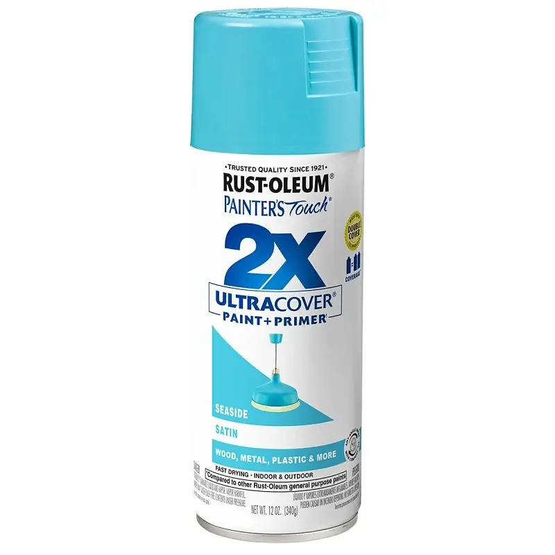 Painter‘s Touch 2X Spray Paint, Satin Seaside, 12-oz.