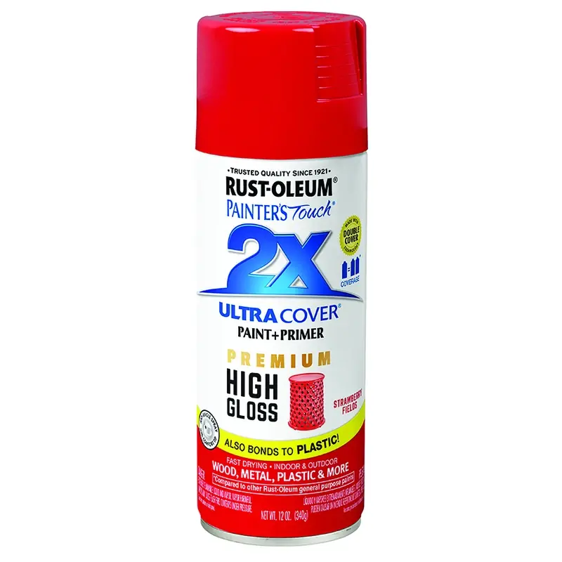 Painter‘s Touch 2X Premium High-Gloss Spray Paint, Strawberry Fields, 12-oz.