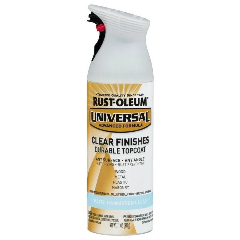 Universal Paint & Primer Hammered Spray Paint, Clear, 12-oz.