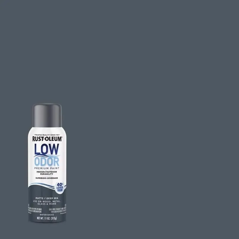 Deep Sea Matte Spray Paint – 11 oz Low‑Odor Water‑Based Finish By Rust‑Oleum