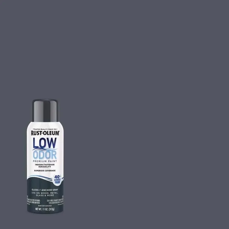 Rust-Oleum Anchor Gray Low-Odor Gloss Spray Paint – 11 oz