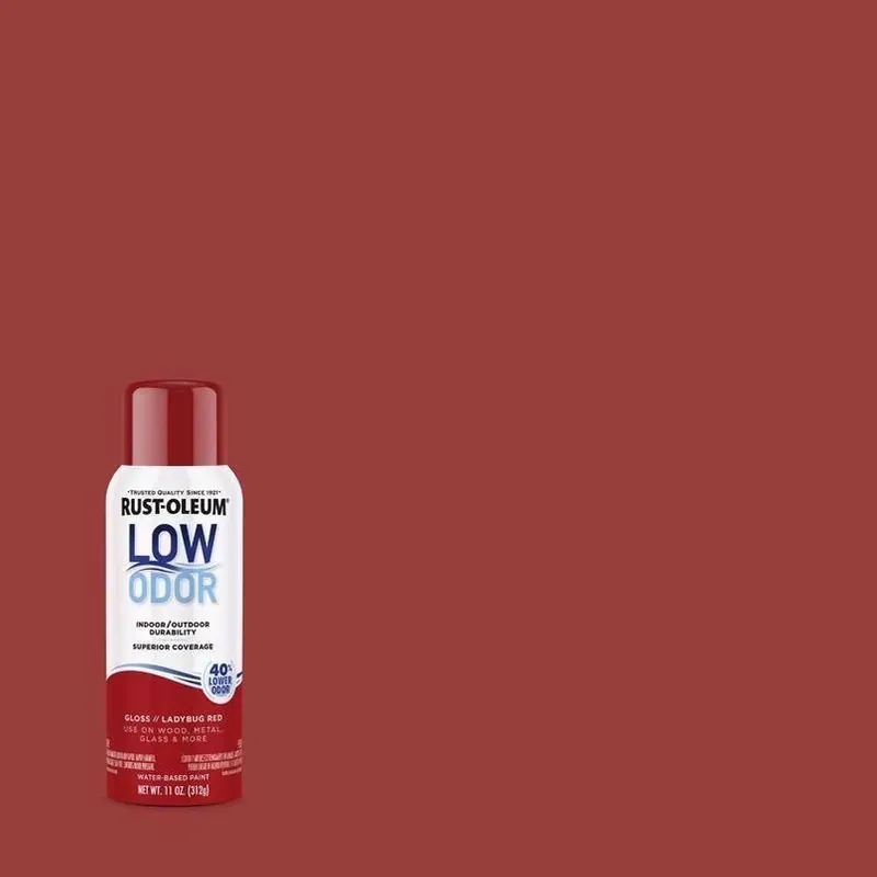 Rust-Oleum Low Odor Glossy Ladybug Red Spray Paint – 11 oz