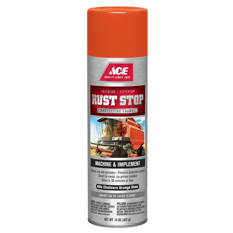 Rust Stop Gloss Allis Chalmers Orange Protective Enamel Spray Paint 15 Oz