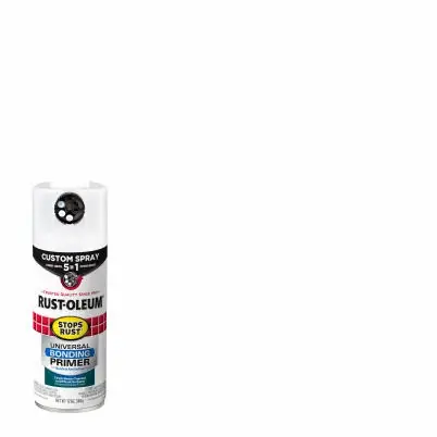 Stops Rust Custom Spray 5-in-1 Universal Bonding Primer Aerosol, Flat White, 12 Oz.