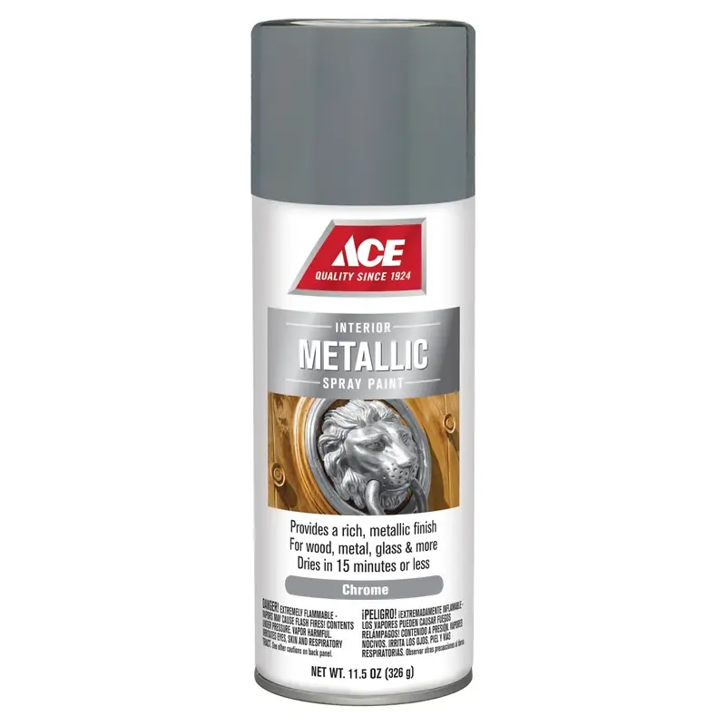 Brilliant Metallic Chrome Spray Paint 11.5 Oz For Indoor Projects