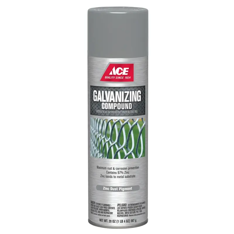 Galvanizing Compound Zinc Dust Pigment Spray 20 Oz For Maximum Rust Protection