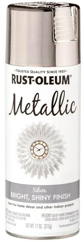 Specialty Metallic Spray Paint, Silver, 12-oz.