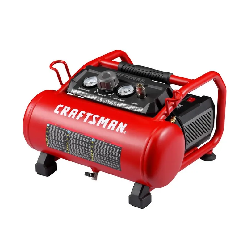 Craftsman 3‑Gal Portable Horizontal Air Compressor – 155 psi, 1.5 HP Oil‑Free