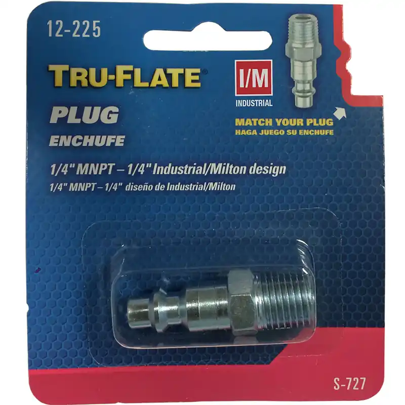 Industrial/milton 1/4 In. Mnpt Steel Air Plug - Model 12-225