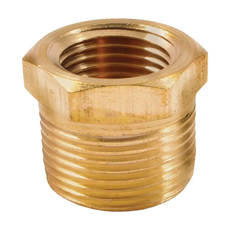 Brass Bushing 1/4 In. Female Npt X 3/8 In. Male Npt - 1 Pc