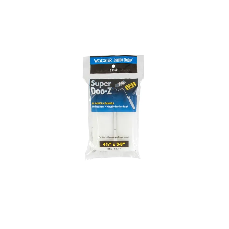 Wooster Super Doo-Z Fabric 4-1/2 In. W X 3/8 In. Trim Paint Roller Cover 2 Pk