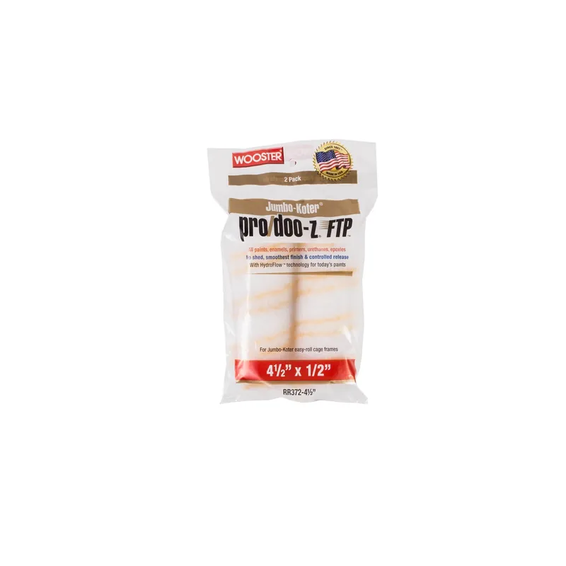 Wooster Pro/Doo-Z FTP Synthetic Blend 4-1/2 In. W X 1/2 In. Mini Paint Roller Cover 2 Pk